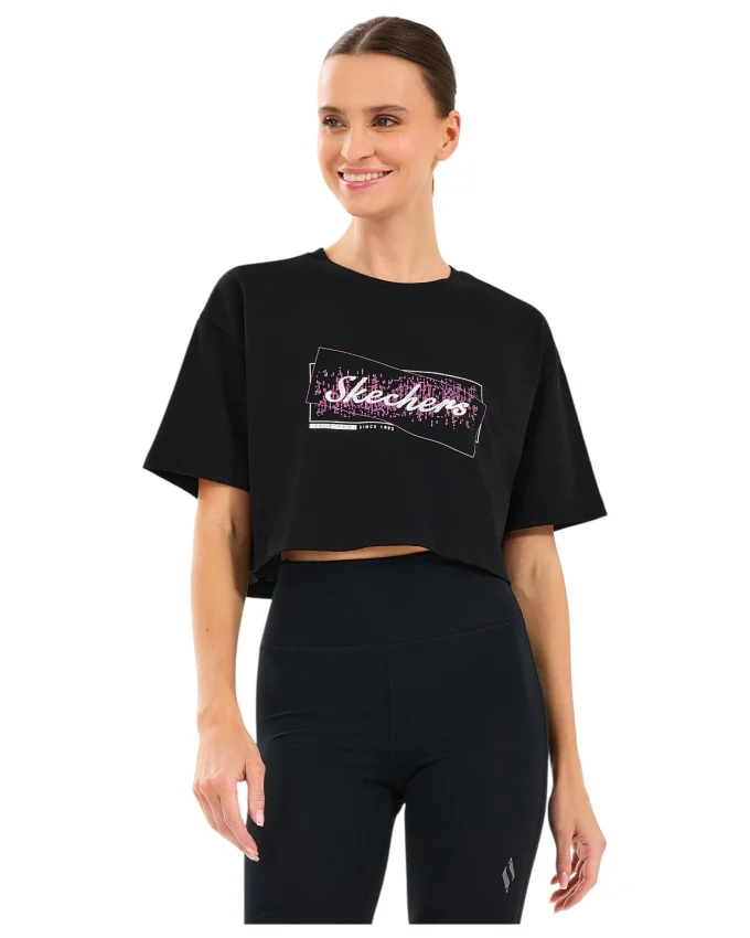 Skechers Crop Fit Graphic Kadın Tshirt - 1