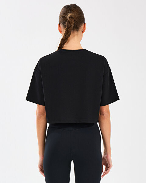 Skechers W Crop Fit Graphic Tee T-Shirt Kadın Tshirt - 4