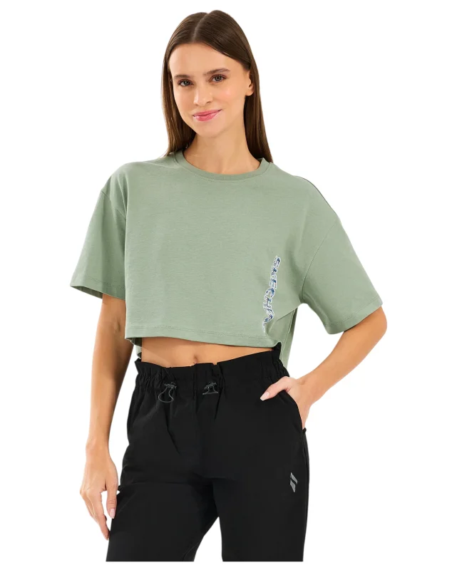 Skechers Crop Fit Graphic Kadın Tshirt 