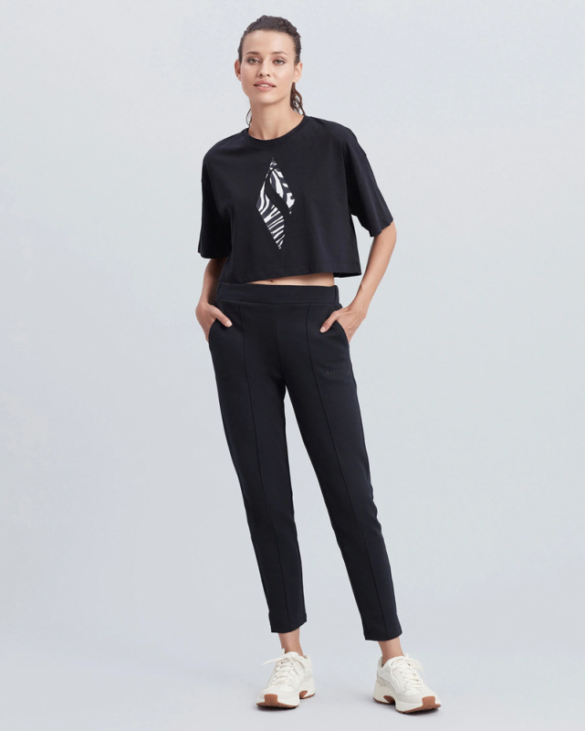 Skechers W Daily Slim Sweatpant SİYAH Kadın Eşofman Altı S212055-001 - 1