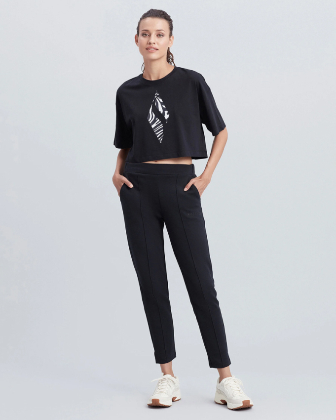 Skechers W Daily Slim Sweatpant SİYAH Kadın Eşofman Altı S212055-001 - 1