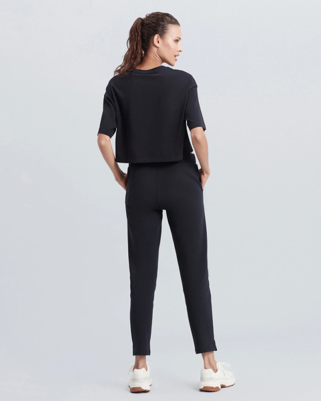 Skechers W Daily Slim Sweatpant SİYAH Kadın Eşofman Altı S212055-001 - 4