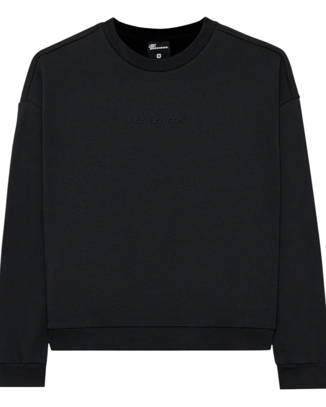 Skechers Essential Crew Neck Siyah Kadın Sweatshirt - 3