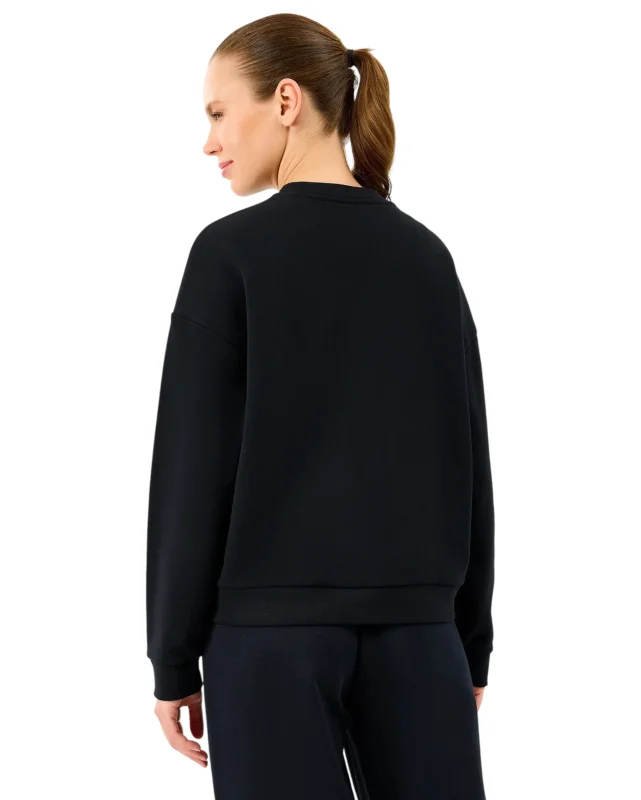 Skechers W Essential Crewneck Sweatshirt Siyah Kadın Sweatshirt - Skechers (1)