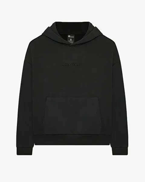 Skechers Essential Hoodie Sweatshirt Siyah Kadın Sweatshirt - Skechers