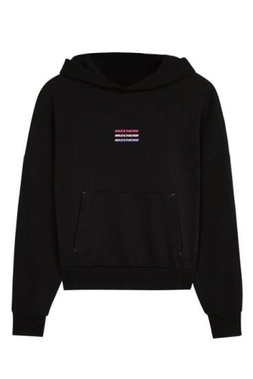 Skechers W Essential Hoodie Sweatshirt SİYAH Kadın Sweatshirt - 1