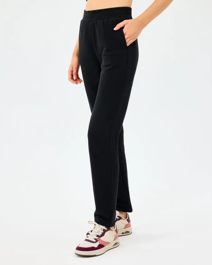 Skechers W Essential Slim Sweatpant Siyah Kadın Eşofman Altı - 2