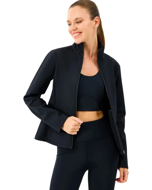 Skechers W Fitted Softshell Turtle Neck Siyah Kadın Mont - 1