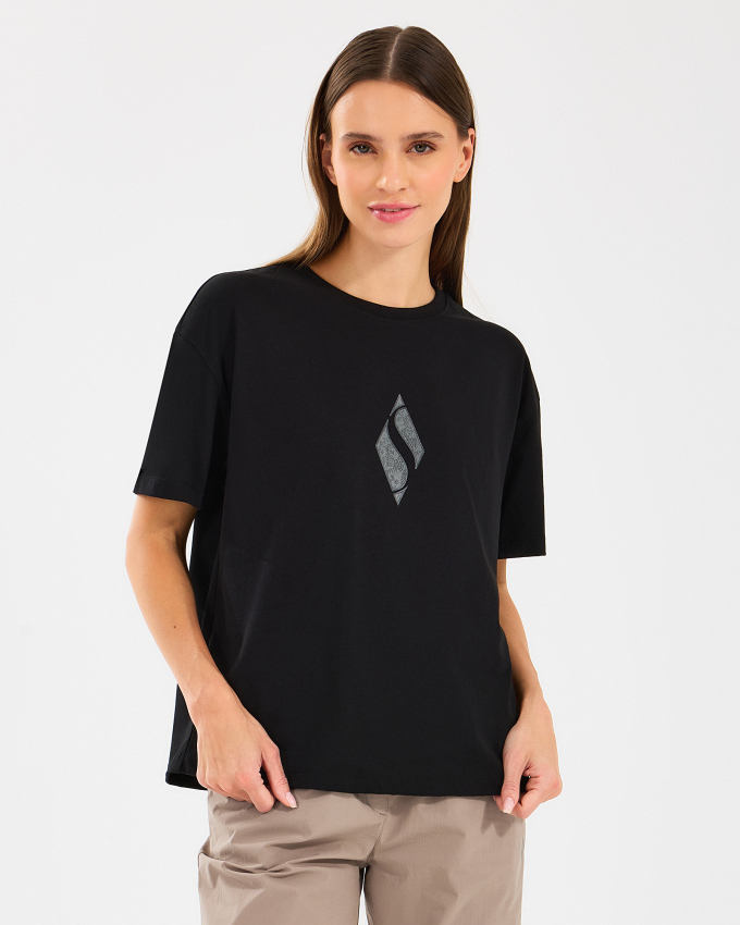 Skechers W Graphic Tee Loose Fit T-Shirt Kadın Tshirt - 1