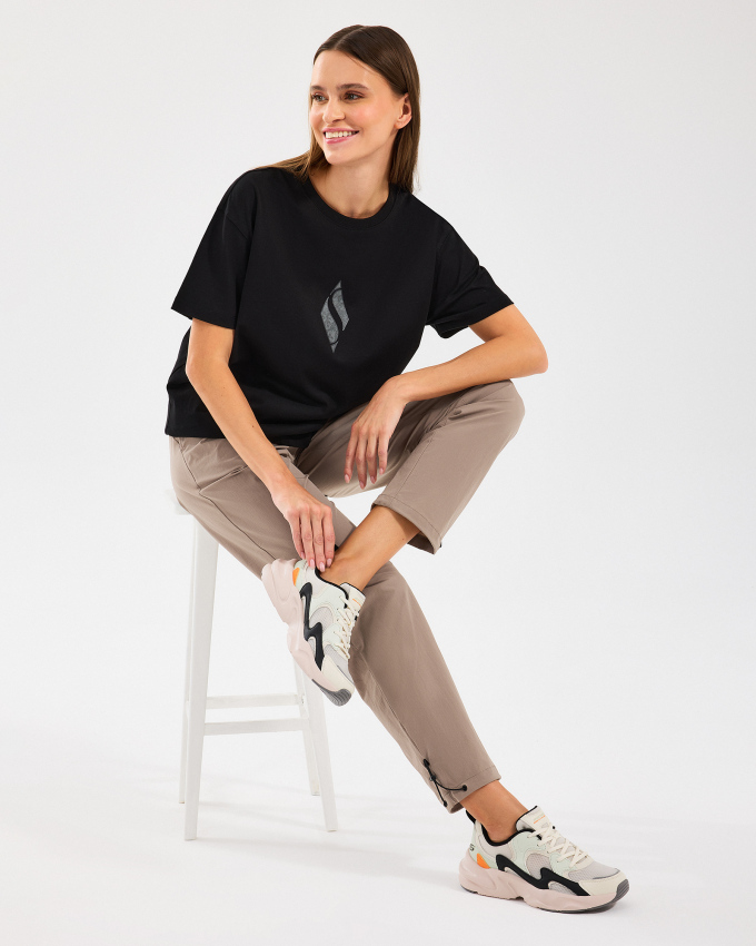 Skechers W Graphic Tee Loose Fit T-Shirt Kadın Tshirt - 3