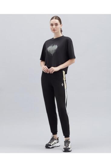 Skechers W Graphic Tee Shiny Logo T-Shirt SİYAH Kadın Tshirt - 1