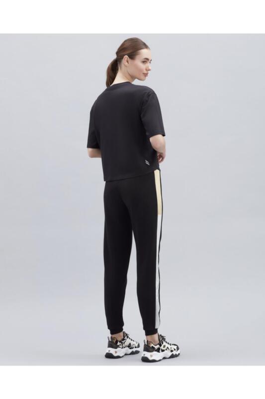 Skechers W Graphic Tee Shiny Logo T-Shirt SİYAH Kadın Tshirt S221173-001 - 4