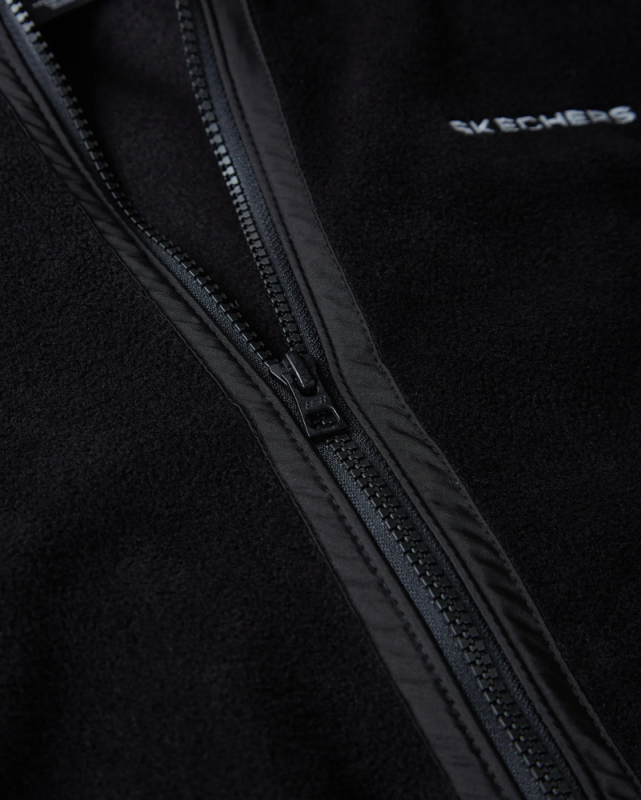 Skechers W Hooded Full Zip Polar SİYAH Kadın Ceket S212936-001 - 6