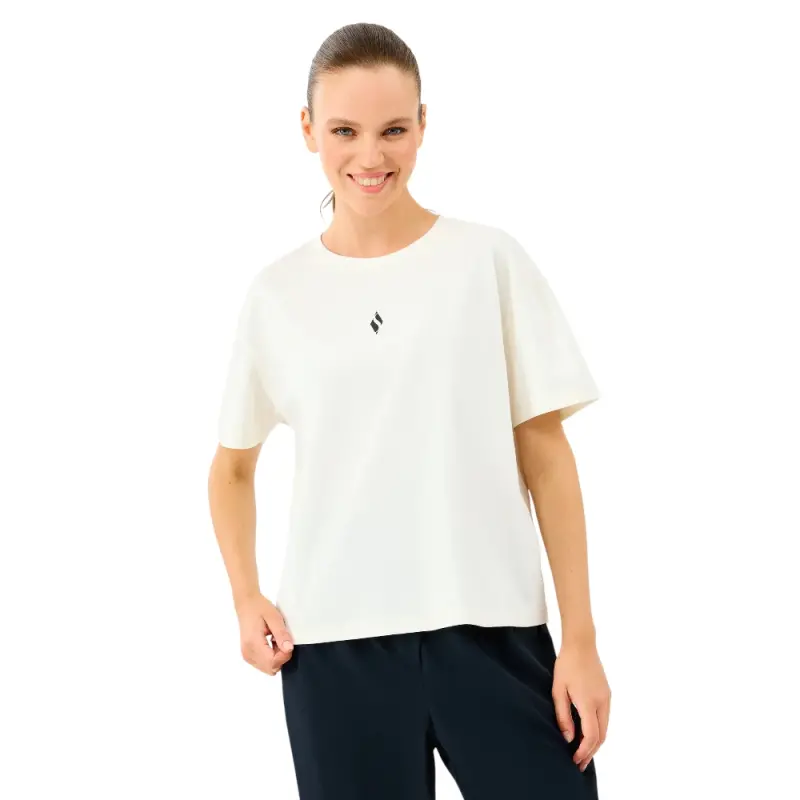 Skechers W Light Fabric T-Shirt Beyaz Kadın Tshirt - 1
