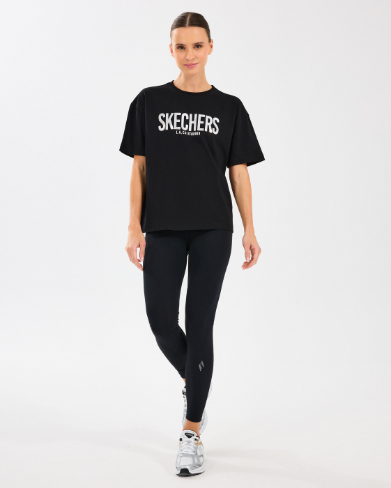 Skechers W Loose Fit Graphic Tee T-Shirt Kadın Tshirt - 5