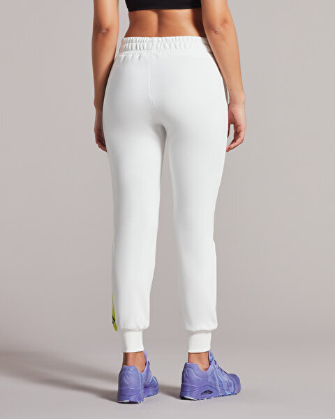 Skechers W LW Fleece Color Block Jogger Sweatpant BEYAZ Kadın Eşofman Altı - Skechers (1)