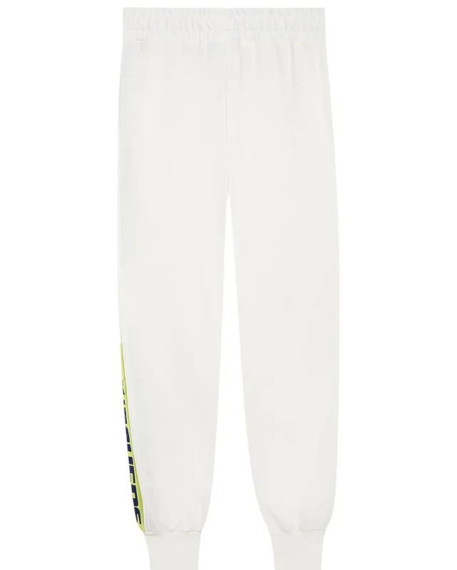 Skechers W LW Fleece Color Block Jogger Sweatpant BEYAZ Kadın Eşofman Altı - 4