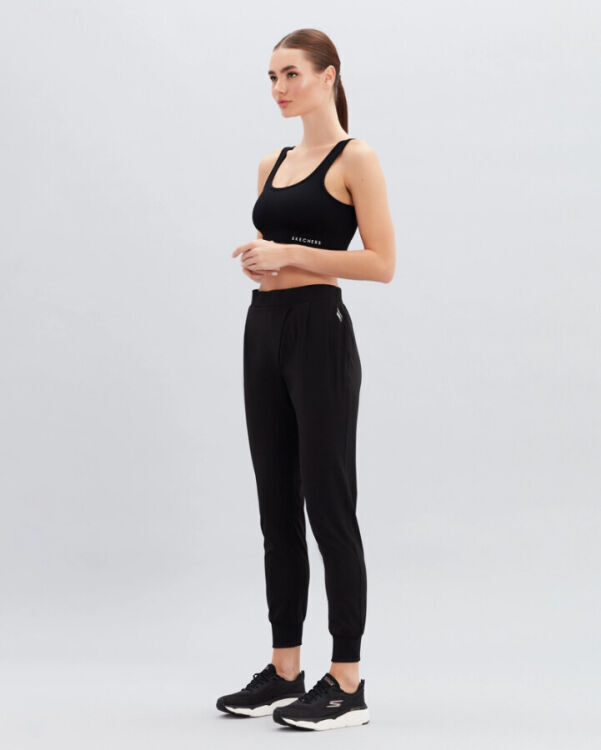 Skechers W Micro Coll Daily Jogger Pant SİYAH Kadın Eşofman Altı S211078-001 - 2