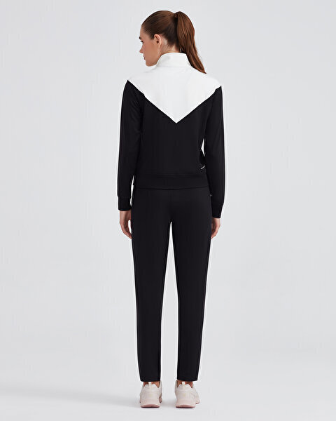 Skechers W Micro Collection Colorblock Suit SİYAH Kadın Eşofman Takımı S212251-001 - 2