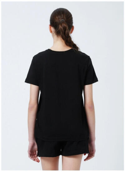 Skechers W New Basics Crew Neck T-Shirt SİYAH Kadın Tshirt - 3