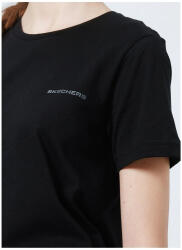 Skechers W New Basics Crew Neck T-Shirt SİYAH Kadın Tshirt - 4
