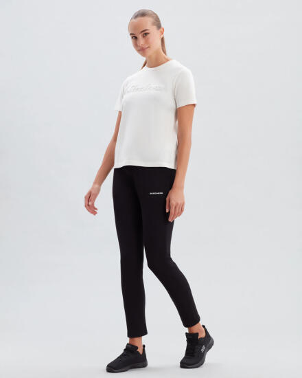 Skechers W New Basics Slim Sweatpant SİYAH Kadın Eşofman Altı - 2
