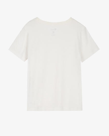 Skechers W New Basics V Neck T-Shirt BEYAZ Kadın Tshirt - 3