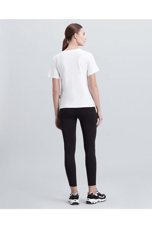 Skechers New Basics V Neck Gri Kadın Tshirt - 3