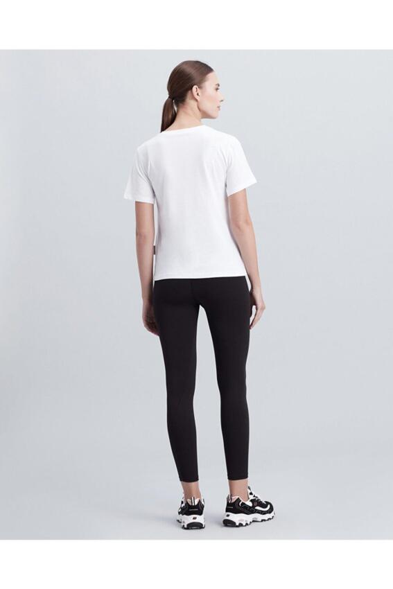 Skechers New Basics V Neck Gri Kadın Tshirt - 3