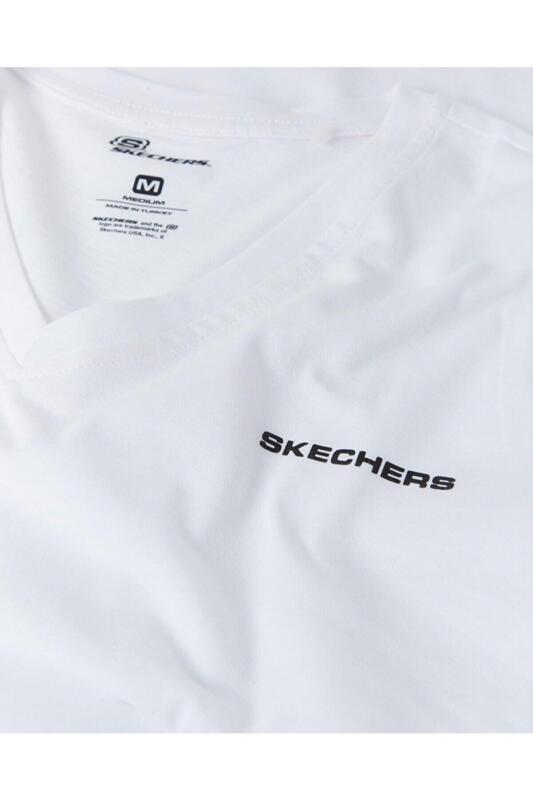 Skechers New Basics V Neck Gri Kadın Tshirt - 5
