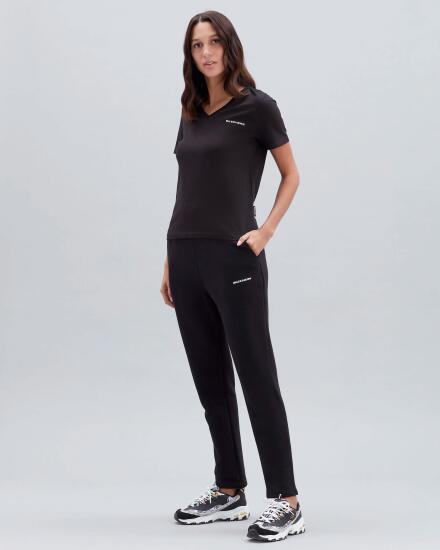 Skechers W New Basics V Neck T-Shirt SİYAH Kadın Tshirt - 2