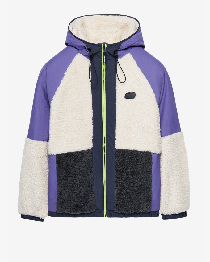 Skechers W Outdoor Fleece Full Zip Sherpa Mor Kadın Sweatshirt - 1