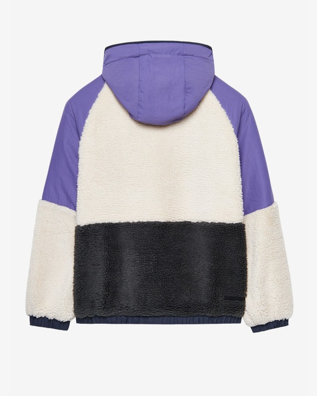 Skechers W Outdoor Fleece Full Zip Sherpa Mor Kadın Sweatshirt - Skechers (1)