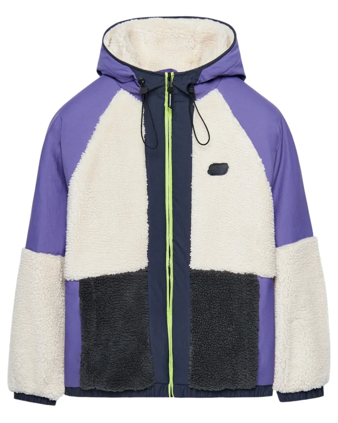 Skechers W Outdoor Fleece Full Zip Sherpa Mor Kadın Sweatshirt - 1