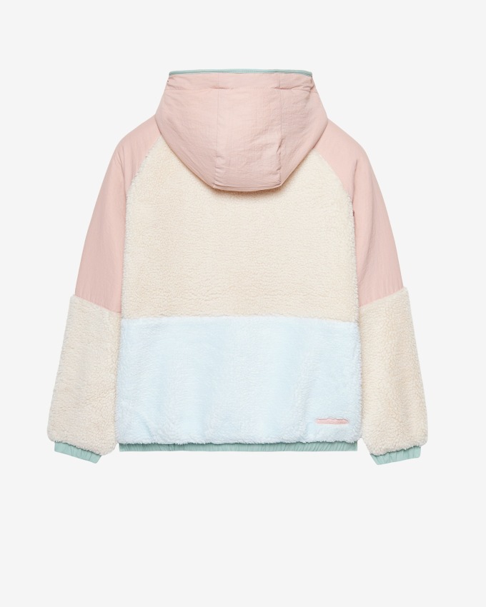 Skechers W Outdoor Fleece Full Zip Sherpa Pembe Kadın Sweatshirt - 2