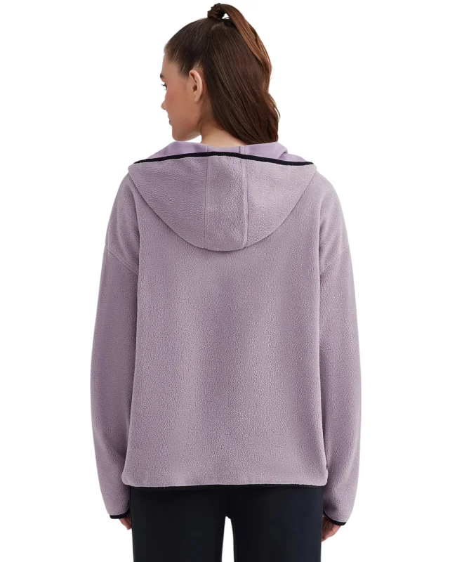 Skechers W Outdoor Fleece Half Zip Sherpa Mor Kadın Polar - 4