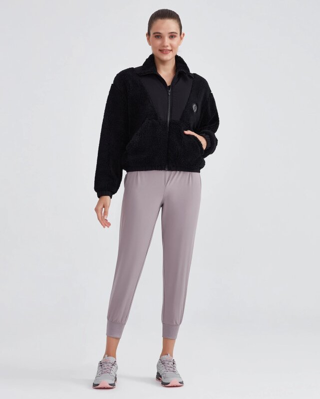 Skechers W Outdoor Fleece Half Zip Sherpa Siyah Kadın Polar - Skechers (1)