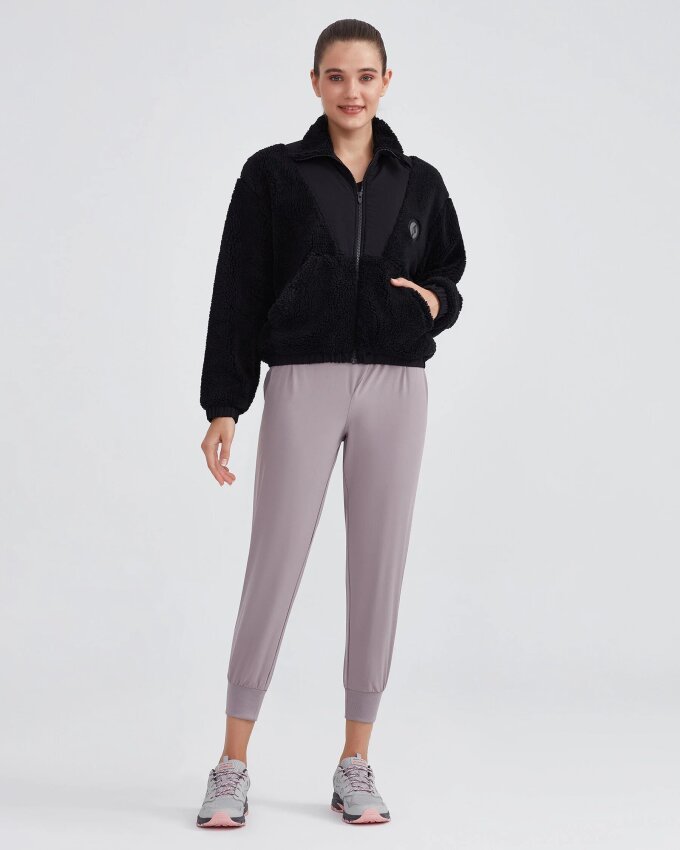 Skechers W Outdoor Fleece Half Zip Sherpa Siyah Kadın Polar - 2