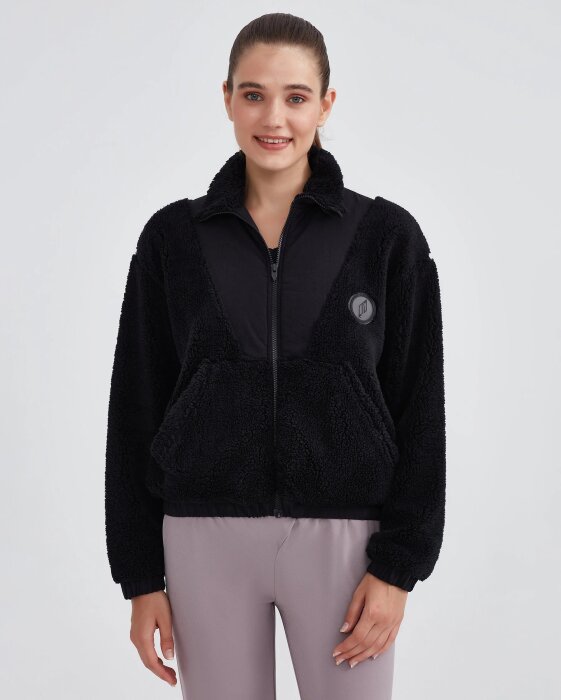 Skechers W Outdoor Fleece Half Zip Sherpa SİYAH Kadın Polar - 1