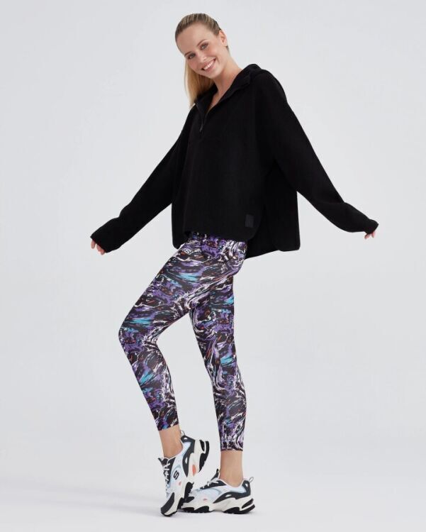 Skechers W Outdoor Fleece Half Zip Sherpa Siyah Kadın Polar - 2