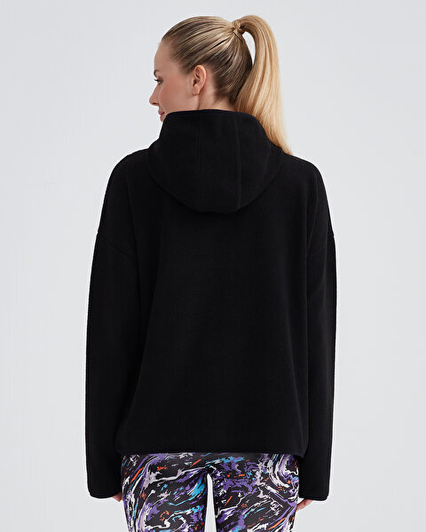 Skechers W Outdoor Fleece Half Zip Sherpa Siyah Kadın Polar - Skechers (1)