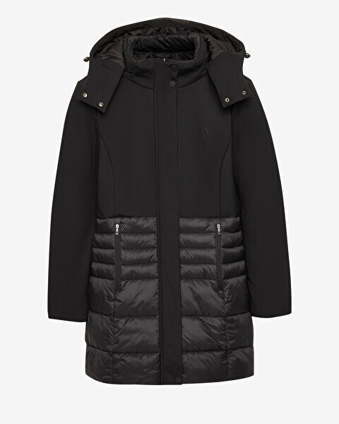 Skechers Outerwear Padded Siyah Kadın Mont - Skechers