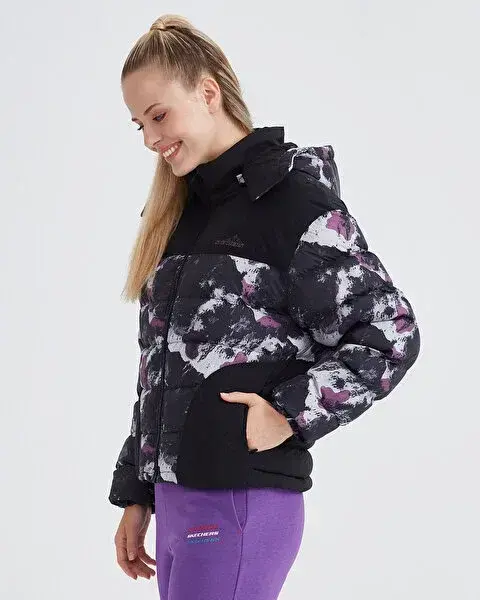 Skechers W Outerwear Padded Jacket SİYAH Kadın Mont - 3