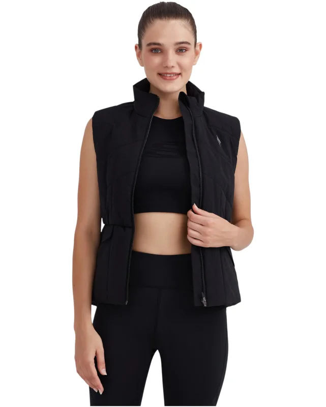 Skechers W Outerwear Padded Vest SİYAH Kadın Yelek - 3