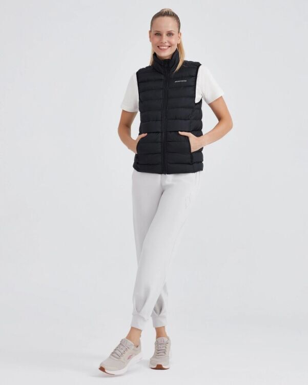 Skechers W Outerwear Padded Vest SİYAH Kadın Yelek - Skechers (1)