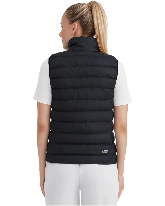 Skechers W Outerwear Padded Vest Siyah Kadın Yelek - Skechers (1)
