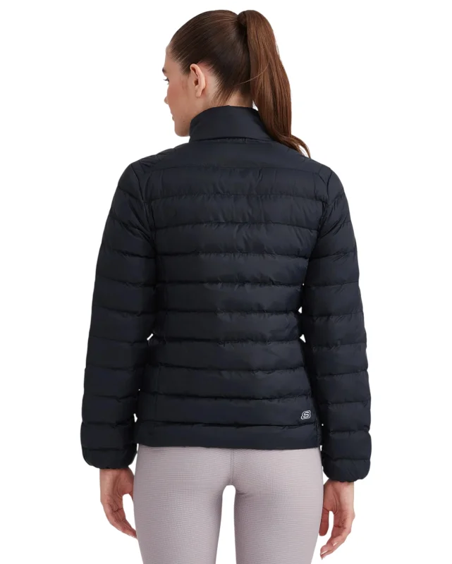 Skechers W Outerwear Pop Up Detailed Padded Siyah Kadın Mont - 2