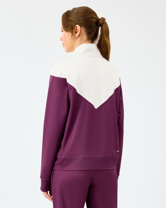 Skechers W Performance Track Suit Bordo Kadın Eşofman Takımı - 4