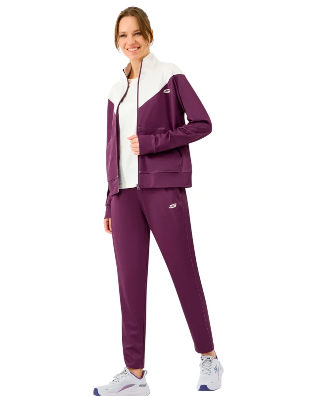 Skechers W Performance Track Suit Bordo Kadın Eşofman Takımı - 3