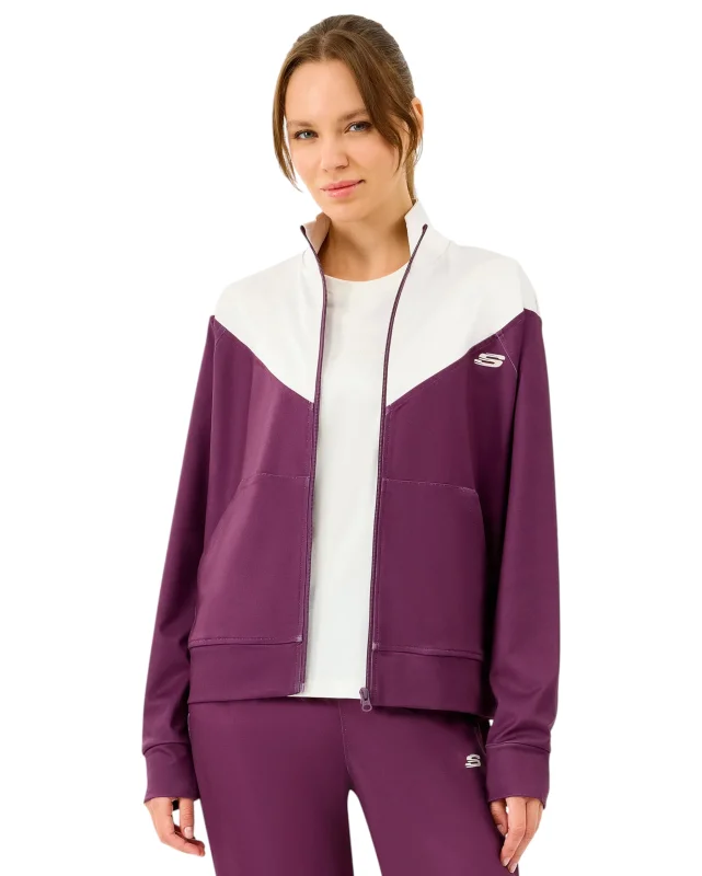 Skechers W Performance Track Suit Bordo Kadın Eşofman Takımı - 1